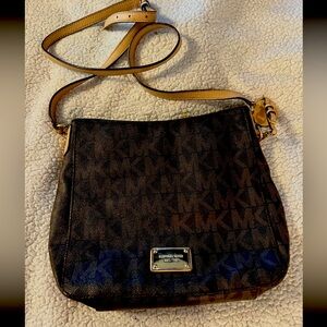 Michael Kors Brown Signature Crossbody Bag